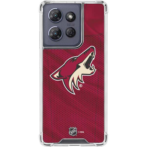 NHL Arizona Coyotes Home Jersey Moto G Power 5G (2025) Clear Case
